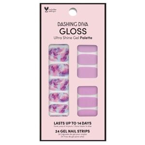NWT - DASHING DIVA - Gloss 24 Gel Nail Strips in Summer Mist - NEW